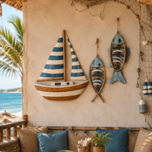 Coastal Sailboat & Fish
