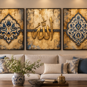 Allah & Blue Ornaments
