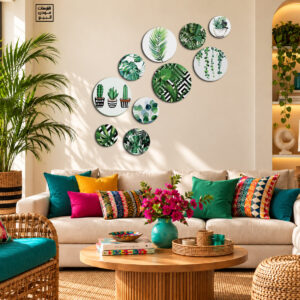 Green Botanical Wall Art Set