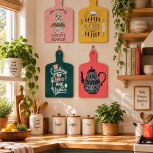 Kitchen Wooden Wall Art Set
